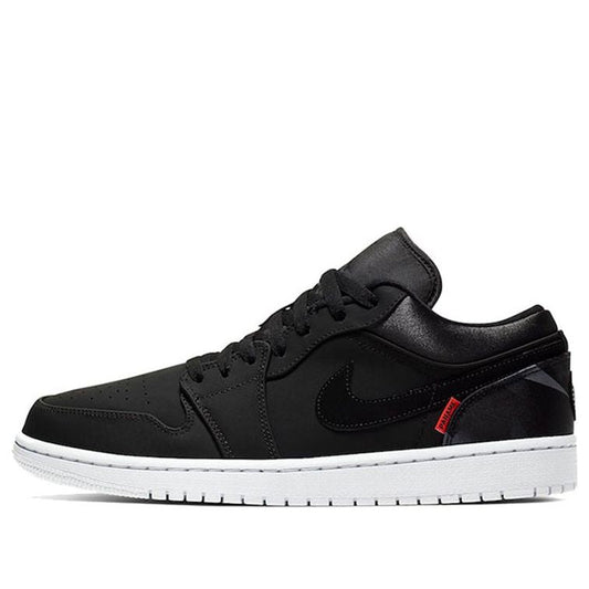 Paris Saint-Germain x Air Jordan 1 Low 'Black'  CK0687-001 Classic Sneakers