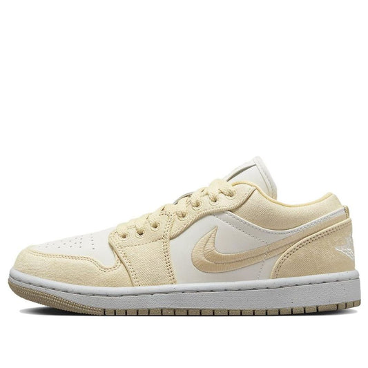 (WMNS) Air Jordan 1 Low SE 'Canvas - Team Gold'  FN3722-701 Epoch-Defining Shoes