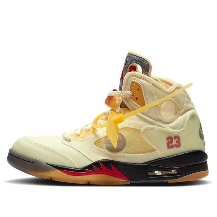 Off-White x Air Jordan 5 SP 'Sail'  DH8565-100 Classic Sneakers