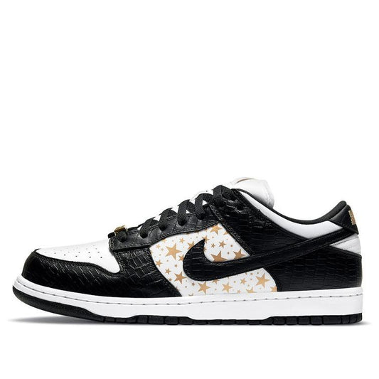 Nike Supreme x Dunk Low OG SB QS 'Black'  DH3228-102 Signature Shoe