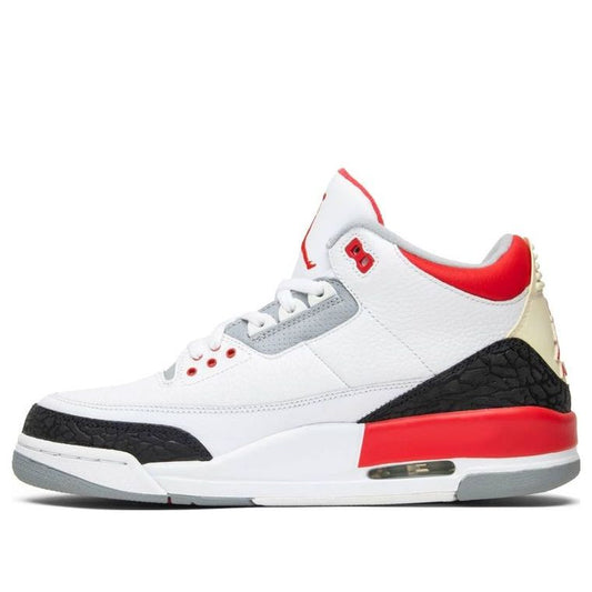 Air Jordan 3 Retro 'Fire Red' 2007  136064-161 Signature Shoe