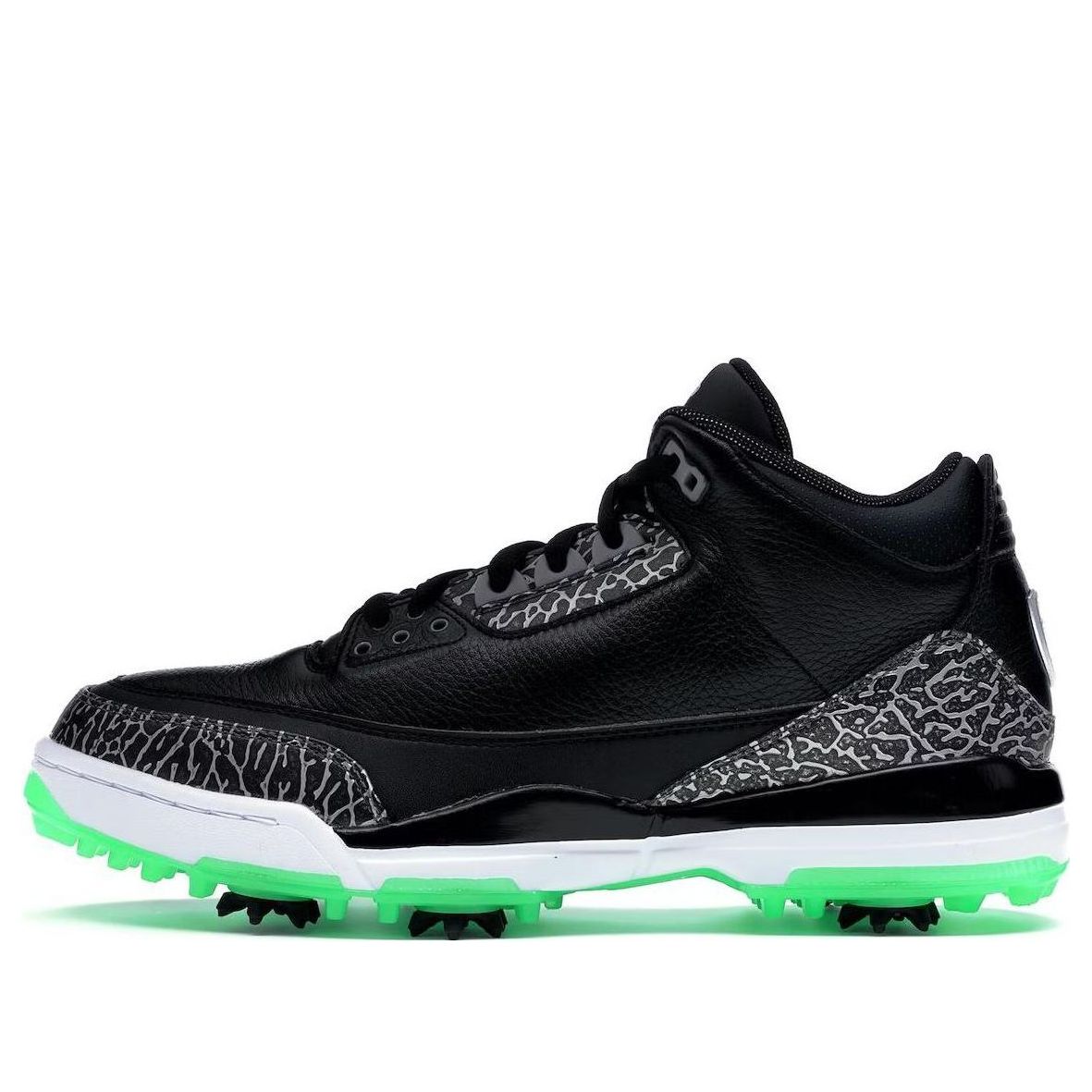 Air Jordan 3 Retro Golf Black Green Glow  AJ3783-001 Antique Icons