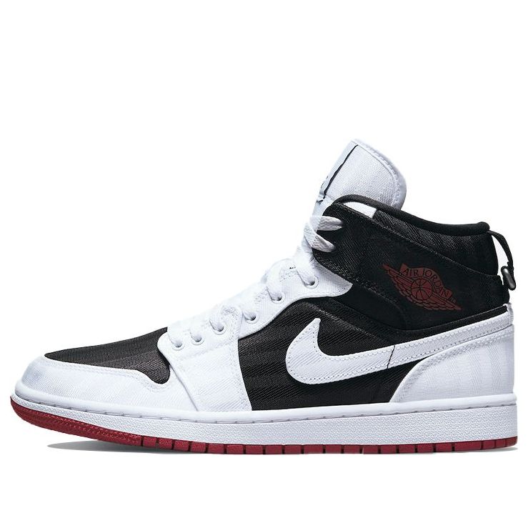 (WMNS) Air Jordan 1 Mid SE Utility 'White Black Gym Red'  DD9338-016 Iconic Trainers