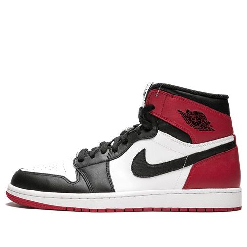 Air Jordan 1 Retro High OG 'Black Toe' 2013  555088-184 Epoch-Defining Shoes